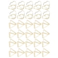 thumbnail image 1 of 30 clips de papel lindos triangulares en forma de corazón de metal a prueba de óxido para la escuela, oficina, familia, 1 of 5