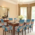 thumbnail image 2 of Sunset Beach Chair Covers for Dining Room Set of 4, Washable Spandex Parsons Slipcovers, Removable Kitchen Chair Cover, Stretch Seat Protector for Home Party Hotel, 2 of 6