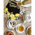thumbnail image 4 of Yellow Lemons Kitchen Dish Towels for Drying Dishes Set of 4, Summer Fruits Leaves Botanical Black Waffle Weave Microfiber Hand Tea Bathroom Towels Quick Dry & Absorbent Towel 15.7x23.6, 4 of 7