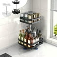 thumbnail image 7 of Steadline 360° Rotating Spice Rack Organizer,Multi-Tier Countertop Storage Shelf for Kitchen Essentials,Metal Space Saving Solution for Condiments and Small Items,Easy Assembly Home Decor, 7 of 7