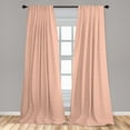 thumbnail image 4 of Ambesonne Mid-Century Modern Curtains, Soft Atomic Art, Pair of 28"x84", Blush and Pale Peach, 4 of 4