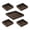 B, variant on Rustic Burnt Wood Serving Tray Set Detachable Divided Square Snack Trays Farmhouse Antique Wooden Charcuterie Board with Cutout Handles for Tea Fruit Nuts Home Storage Party Decor