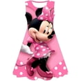 thumbnail image 1 of Verano Minnie Mouse vestido moda Casual 3D impreso cuello redondo vestidos sueltos serie Disney dibujos animados Navidad una pieza faldas 10T Gao Jinjia LED, 1 of 2