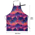 thumbnail image 6 of Goofa Retro Palms Printed Waterproof Apron 33" Chef Aprons for Men Heavy Duty Chemical Work Apron Adjustable Bib Apron, 6 of 9