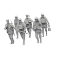 thumbnail image 1 of Runquan 6 Pcs Figurines de Soldat Modèles Miniatures pour Scène Miniature 3cm de Haut, 1 of 8