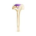 thumbnail image 3 of ANGARA Natural Bar-Set Solitaire Round 1.15 ct Amethyst Bypass Ring in 14K Yellow Gold for Women (Size-7mm) | February Birthstone, Anniversary, Jewelry Gift for Women | Natural Amethyst Ring, 3 of 9