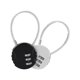 thumbnail image 1 of 2 Pices Cadenas Code 3 Chiffres (noir + Argent) Cadenas Valise Avion Petit Cadenas Code Cadenas Code Casier College Cadenas Couleur, 1 of 4