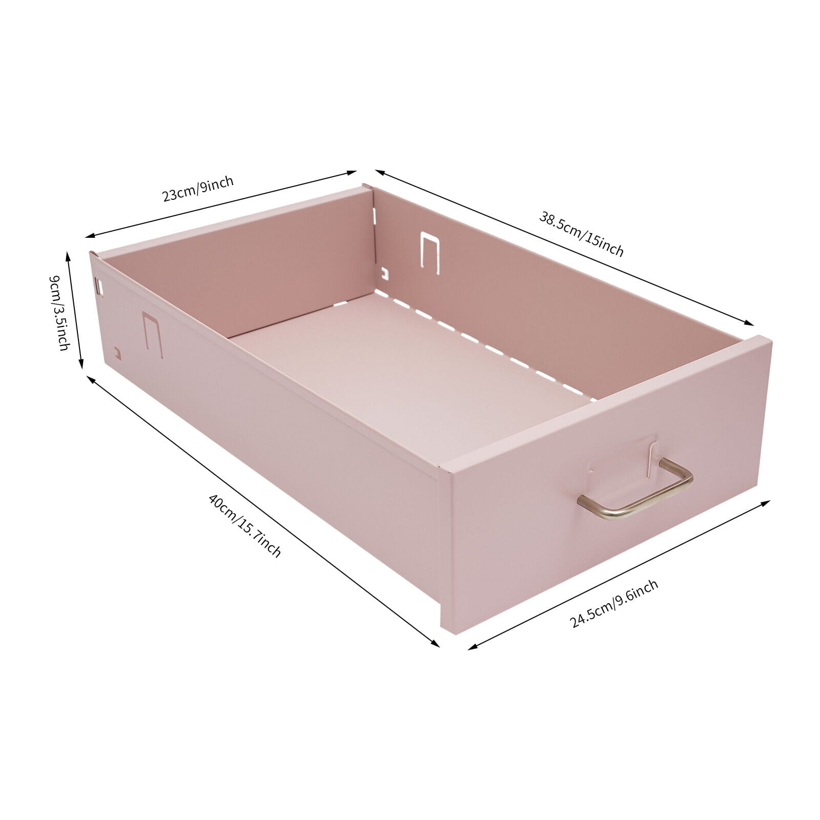 3 Tiers Pink Vertical File Cabinet Rectangular Metal Mobile File Cabinet with Lock Filing Cabinet for office, study, dresser