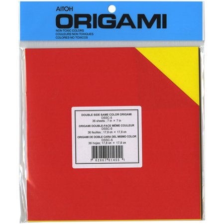 Origami Paper 7 X 7 36pk Assorted Colors Double Sided