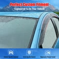thumbnail image 2 of Ikon Motorsports Tape-On Window Visors Vent Rain Sun Guards Deflectors For 2021-2026 Chevrolet Trailblazer, Low Profile Style Acrylic Smoke/Tinted 4PC, 2 of 9
