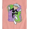 thumbnail image 3 of Danny Phantom - Danny Phantom Jumping - Girls Fitted Short Sleeve Graphic T-Shirt, 3 of 5