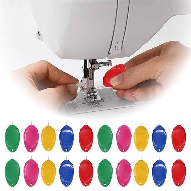 Oliegs Heated Blanket Colorful Thumb Plastic Threader Sewing Machine Needle Threader Thumb Sewing Accessories Tool Assortment Pack Of 20pcs Chocolate