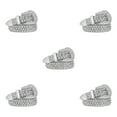 thumbnail image 2 of Decodeary Wide Application Rhinestone Belt Western Belt For Parties Bars And Concerts Modify Waist Line Silver 115cm 5Set, 2 of 6