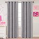 thumbnail image 2 of Cortinas opacas con estrellas para habitación de niños, niños y niñas, estrellas plateadas centelleantes, con aislamiento térmico, lindas cortinas gruesas y suaves, con ojales en la parte superior, 1 panel, 52 pulgadas de ancho x 63 pulgadas de largo, gris marino/plata 52 pulgadas x 96 pulgadas, 2 of 5