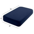 thumbnail image 3 of Kelnaro Navy Blue Fitted Crib Sheet 2 Pack 28x52 Inch, Soft Microfiber Toddler Fitted Sheet, Machine Washable for Girls & Boys, 3 of 6