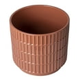 thumbnail image 3 of Mainstays 6" x 6" x 5.5" Round Red Ceramic Grid Plant Planter, 3 of 9