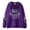 A-Purple166, variant on XIAONU Retro Casual Streetwear Zip Up Hoodie For Women Stylish Print Sweatshirt With Hood Comfortable Daily Jacket