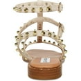 thumbnail image 3 of Steve Madden Womens Sunnie Faux Leather Studded Slingback Sandals, 3 of 3