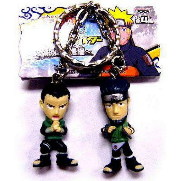 Naruto PVC Shikamaru & Asuma Keychain