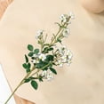 thumbnail image 6 of Mdesiwst Artificial Multiflora Rose Colorful Fake Flower Wedding Office Table Centerpiece Faux Floral Branch Flower Arrangement Decoration, 6 of 10