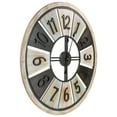 thumbnail image 3 of Northlight 28" Multi-Tonal Whitewashed Round Wall Clock, 3 of 4