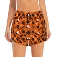thumbnail image 4 of Lsque Retro Halloween Printed Women's Running Shorts with Liner Pockets,Elastic Quick Dry Workout Athletic Gym Yoga Shorts,Womens High Waist Shorts-XX-Large, 4 of 9