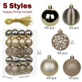 thumbnail image 2 of Ornamentos de Bolas Navideñas Briful 30 piezas 6 cm irrompibles, 2 of 6