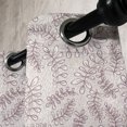 thumbnail image 2 of Ambesonne Leaves Grommet Curtain Single Panel, Sketch Style Foliage, 50"x60", Taupe Beige, 2 of 5