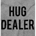 thumbnail image 2 of Funny Positivity Hug Dealer Joke Unisex Fleece Graphic Zip Up Hoodie Brisco Brands 3X, 2 of 5