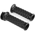 thumbnail image 1 of LinenLoon 7\\/8 Inch Motorcycle Universal Rubber Black Handlebar Hand Grip Bar End For Cafe Racer Bobber Clubman Custom (Black), 1 of 5