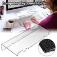 thumbnail image 1 of Computer Keyboard Holder Clear Acrylic Tilted Keyboard Stand for Office Desk Home School, 1 of 9
