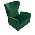 thumbnail image 6 of Ava Chair in Emerald Green Velvet w/ Gold Leg by Diamond Sofa, 6 of 8