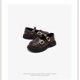 thumbnail image 1 of Zapatos de cuero para niñas, primavera y otoño, retro, ligeros, de suela suave, zapatos de princesa de cuero suave, zapatos de rendimiento, 1 of 4