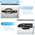 thumbnail image 3 of Cubierta de Recubrimiento de Manija de Puerta Exterior para Toyota Camry LE SE XLE XSE 2018-2024 8ª 8.5ª Gen Protector de Manija de Puerta de Fibra de Carbono Negra, 3 of 7