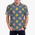 thumbnail image 2 of Balery Cute Turtle Printed Men’s Short Sleeve Polo Shirt, Midweight Men's Shirt,Golf Polo shirts -XX-Large, 2 of 8