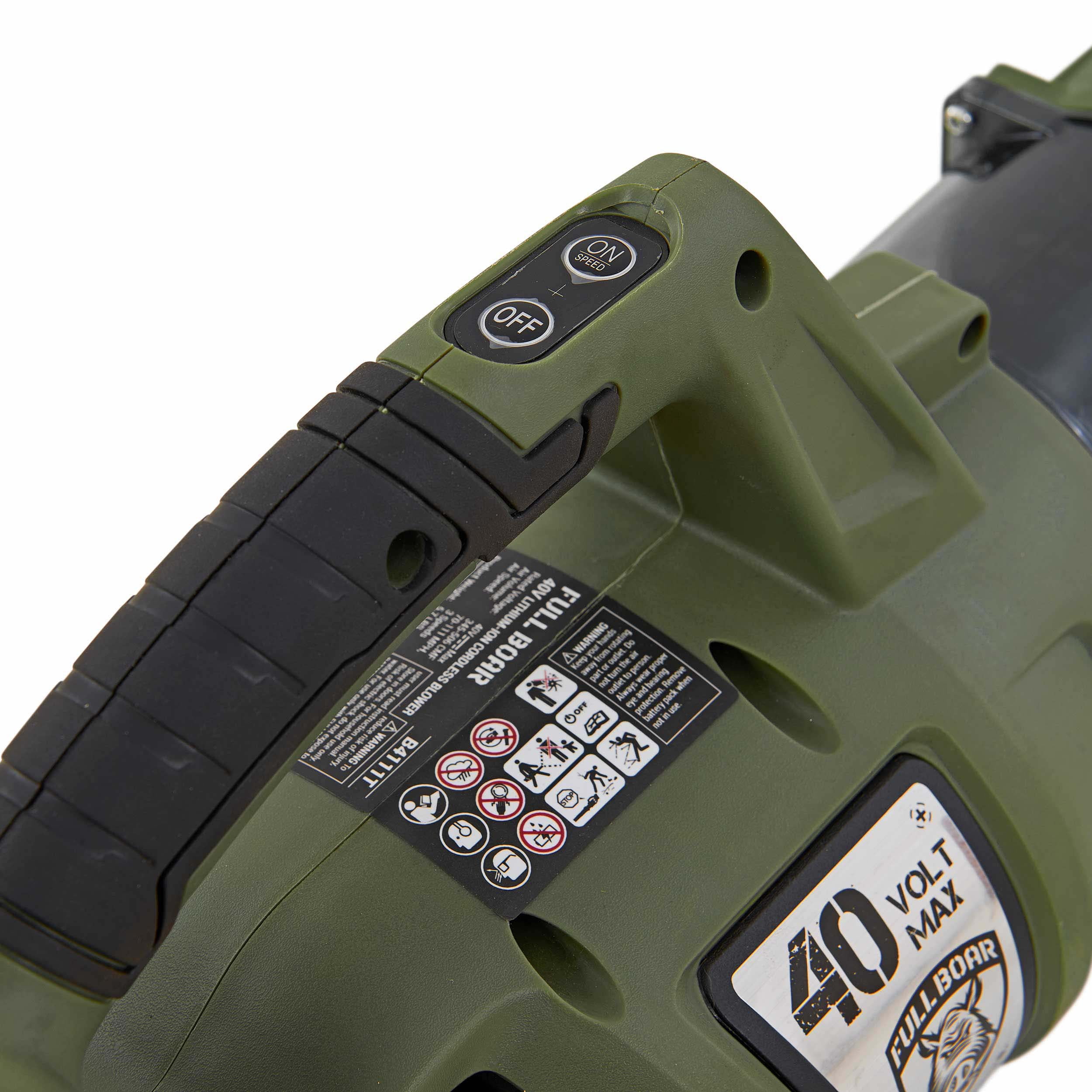 40V Lithium-Ion Cordless Brushless Leaf Blower, 111MPH+506CFM - Tool Only