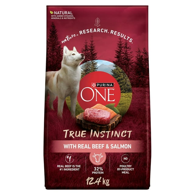 Purina ONE True Instinct Beef & Salmon, Dry Dog Food 12.4kg
