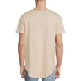 thumbnail image 5 of No Boundaries Men's Elongated T-Shirt with Short Sleeves, 2-Pack, 5 of 6