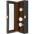 thumbnail image 3 of 6 Slots Men Watch Storage Case Collection Holder Wooden Watch Display Box Organizer, 3 of 8