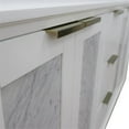thumbnail image 4 of Trento 61" Double Round Sink Solid Wood Vanity in White/White Quartz Stone, 4 of 15
