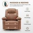 thumbnail image 5 of Weture Power Lift Recliner Chair with Heat and Massage for Elderly, Fabric Electric Recliner Chairs with Cup Holders and USB Port, Big Oversized Recliner Chair for Seniors, Lightbrown, 5 of 6