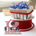 thumbnail image 6 of Eqslft 4th of July Wooden Table Decor Patriotic Table Centerpiece Sign Independence Day Wood Blocks Wooden Plaque Red White and Blue Wood Block Sign for Home, 6 of 8