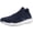 Navy/White, variant on Skuze Womens Milano Knit Slip On Casual and Fashion Sneakers