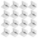 thumbnail image 3 of BRIGHTFUFU 50 Uds. Soportes de ángulo recto de Metal soportes de soporte de esquina en forma de L soportes de conector de esquina de 90 grados, 3 of 7