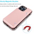 thumbnail image 4 of EBIZCITY for iPhone 14 Pro Max 2022 Wallet case, Flip Wallet Leather Magnetic Clasp Case with Credit Card Holder and Shockproof Function Kickstand Phone Cover - Rose Gold, 4 of 8