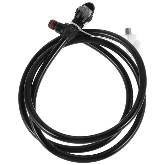 LABSERRON Bicycle Pump Hose Air Pump Part Black Plastic 1Set