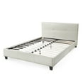 thumbnail image 2 of California Bed Frame with Headboard -Queen (White Leather), 2 of 2