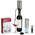 thumbnail image 2 of Teqhome 4 In 1 Electric Wine Opener Foil Cutter Wine Aerator Vacuum Wine Stoppers Set Battery Operated for Party Kitchen and Wine Lover Black, 2 of 12