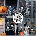 thumbnail image 4 of 4 hojas de decoración de fiesta de Halloween, calcomanías de ventana de esqueleto y fantasma para Halloween, 11 Feliz Sencillez, 4 of 4