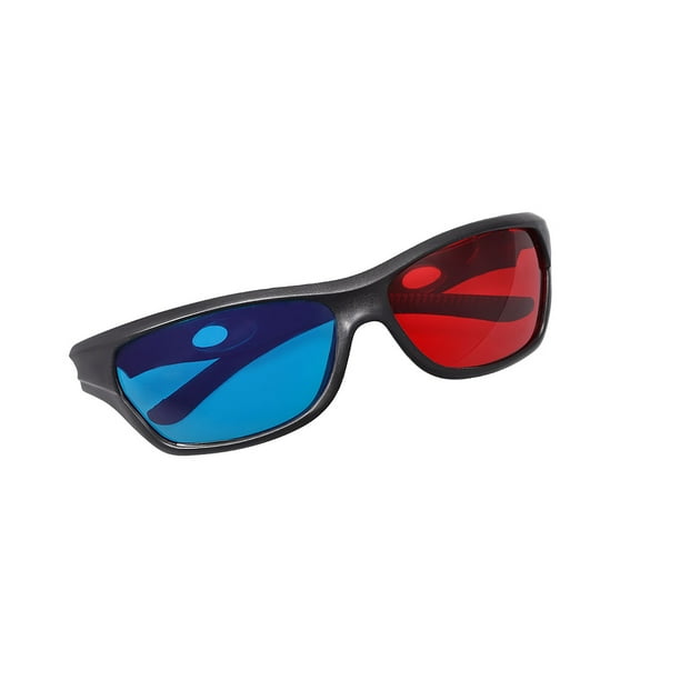Red Blue 3d Glasses Black Frame 3d Visoin Glass For Movies 3d Print Magazine Comic Books Tv Anaglyph Photos Walmart Com Walmart Com
